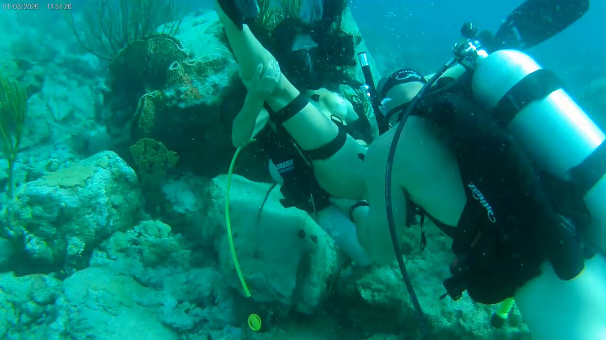 Alina Lopez — Video — Ever wondered what sex at the bottom of the ocean is like? The full video is available NOW on my site and it’s incredible 😍💦🌊